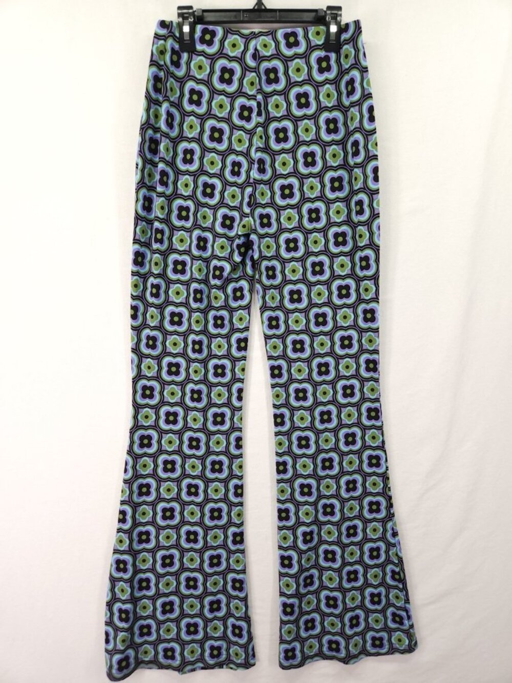 Industry Republic Womens Bell Bottom Pants Small Retro 70s Geometric Floral